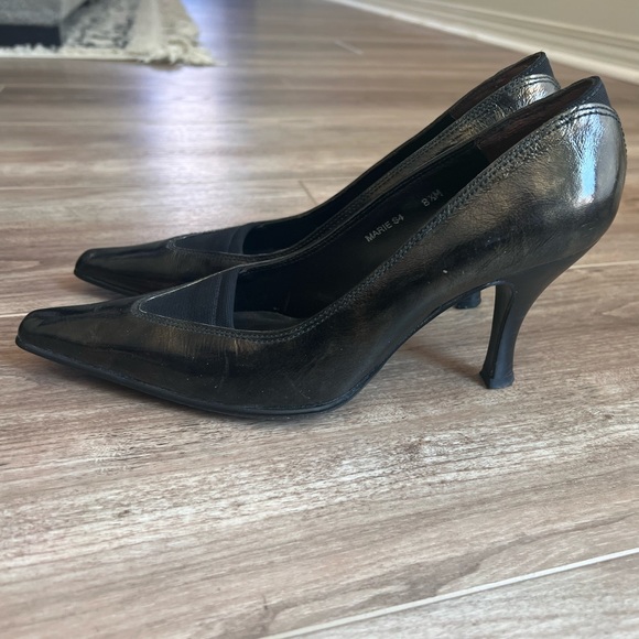 Donald J Pliner pointed square toe bumps patent leather bronze 8 1/2 - Picture 6 of 14